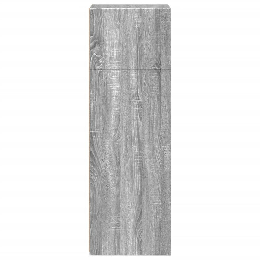 Hoge kast 45x41x124 cm bewerkt hout grijs sonoma eikenkleurig