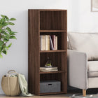 Tall cabinet 45x41x124 cm carved wood brown oak look