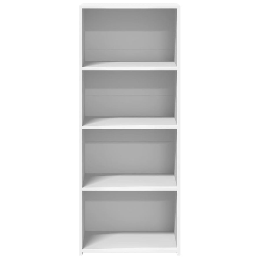 Hoge Kast 50X41X124 Cm Bewerkt Hout Wit