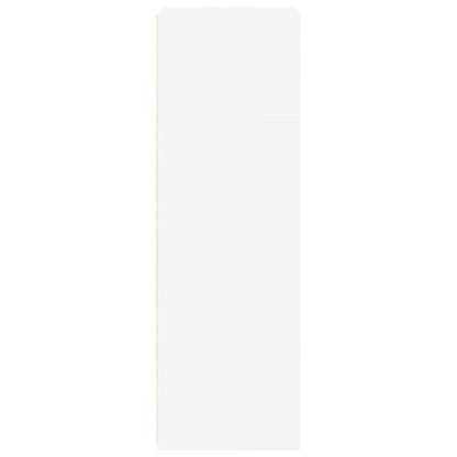 Hoge Kast 50X41X124 Cm Bewerkt Hout Wit