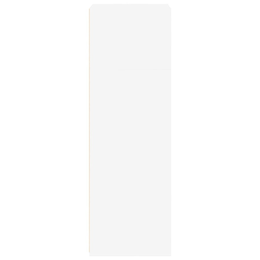 Hoge Kast 50X41X124 Cm Bewerkt Hout Wit
