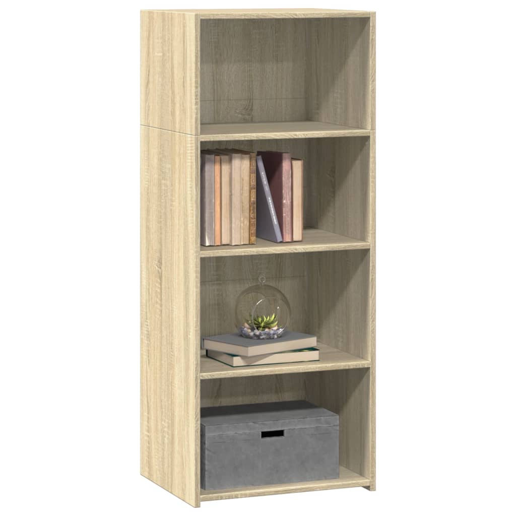 Hoge kast 50x41x124 cm bewerkt hout sonoma eikenkleurig