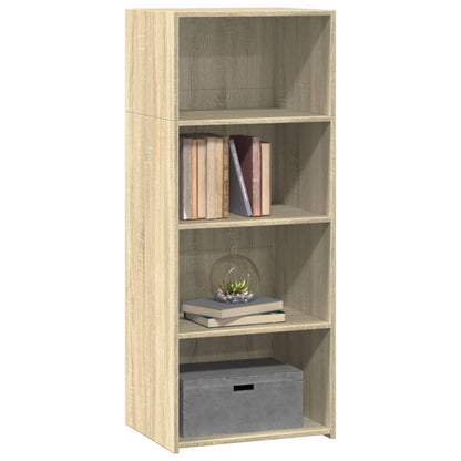Hoge kast 50x41x124 cm bewerkt hout sonoma eikenkleurig