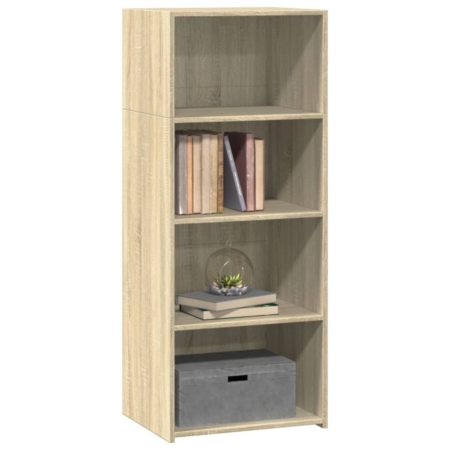 Hoge kast 50x41x124 cm bewerkt hout sonoma eikenkleurig