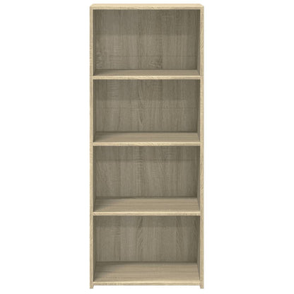 Hoge kast 50x41x124 cm bewerkt hout sonoma eikenkleurig