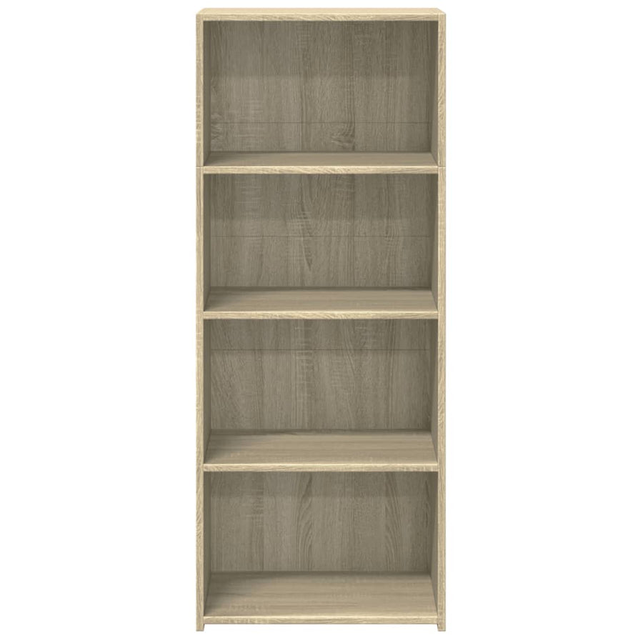 Hoge kast 50x41x124 cm bewerkt hout sonoma eikenkleurig
