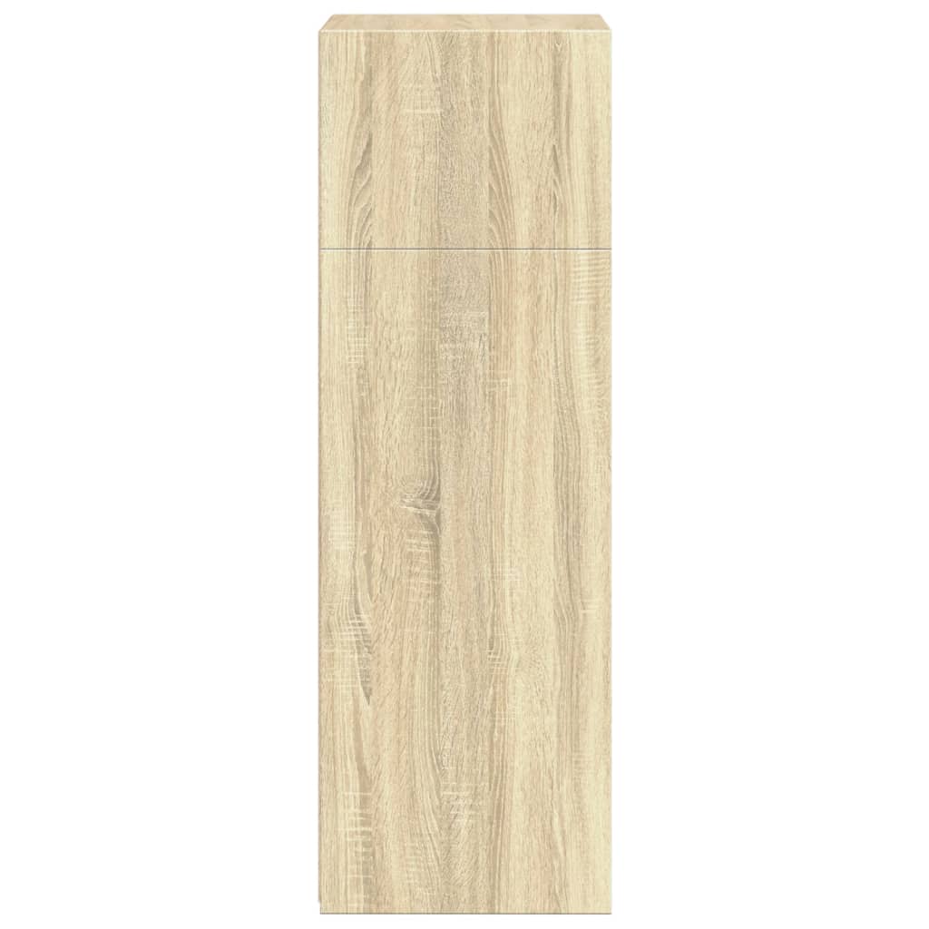 Hoge kast 50x41x124 cm bewerkt hout sonoma eikenkleurig