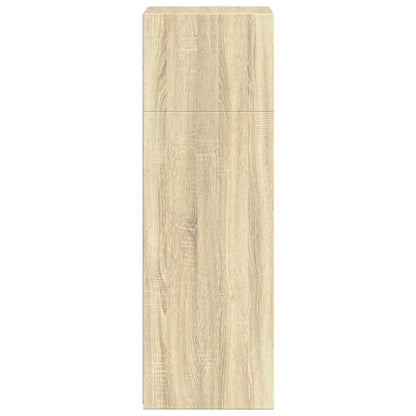Hoge kast 50x41x124 cm bewerkt hout sonoma eikenkleurig