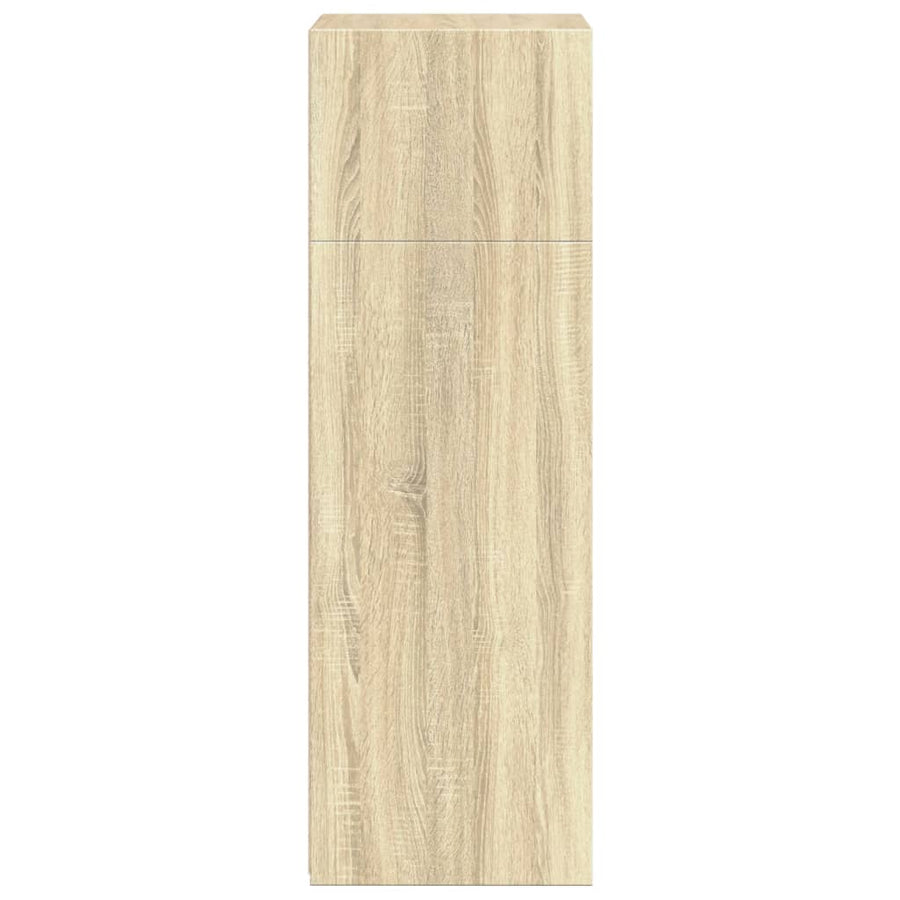 Hoge kast 50x41x124 cm bewerkt hout sonoma eikenkleurig