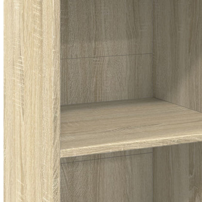 Hoge kast 50x41x124 cm bewerkt hout sonoma eikenkleurig