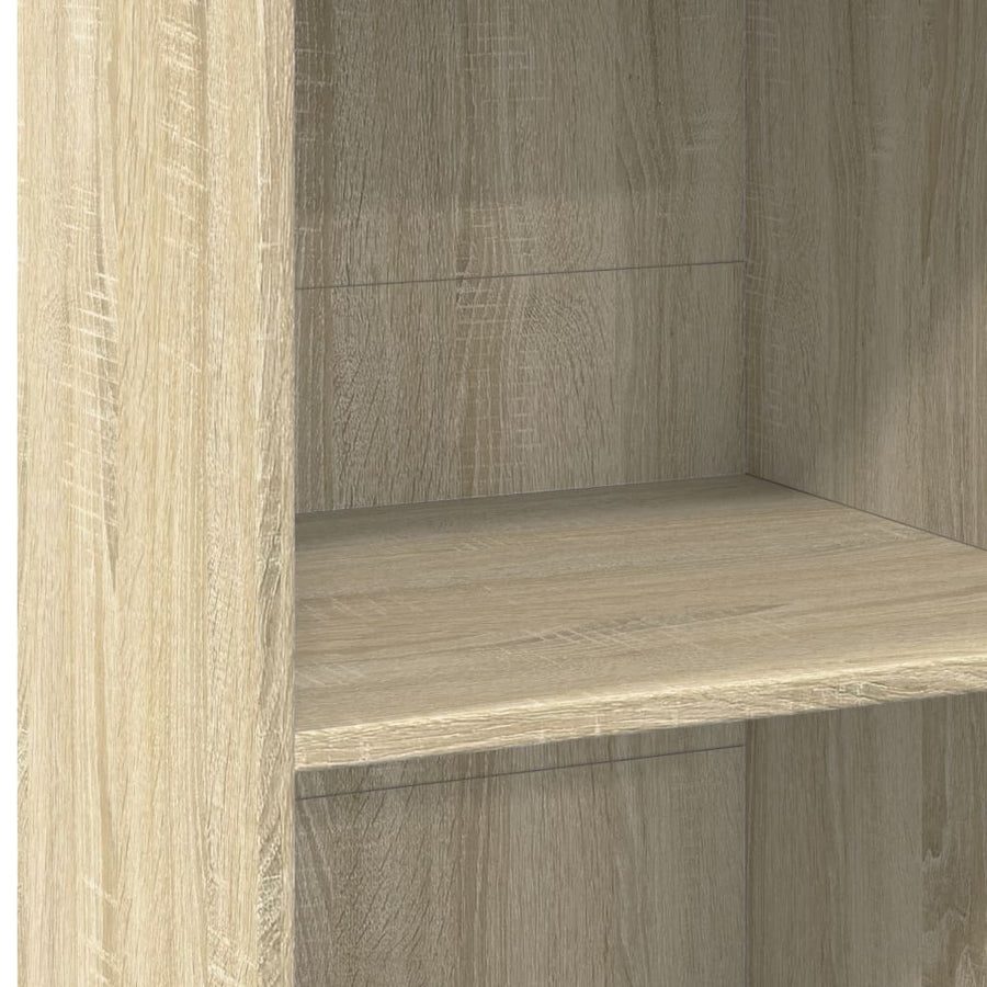 Hoge kast 50x41x124 cm bewerkt hout sonoma eikenkleurig