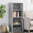 Hoge kast 50x41x124 cm bewerkt hout betongrijs