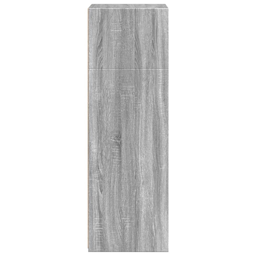 Hoge kast 50x41x124 cm bewerkt hout grijs sonoma eikenkleurig