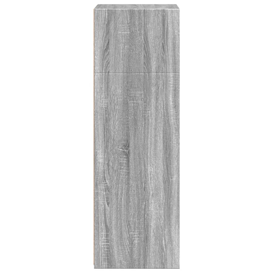 Hoge kast 50x41x124 cm bewerkt hout grijs sonoma eikenkleurig