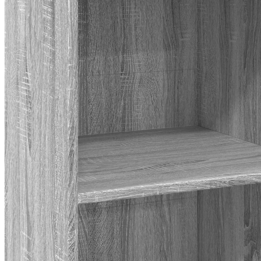 Hoge kast 50x41x124 cm bewerkt hout grijs sonoma eikenkleurig