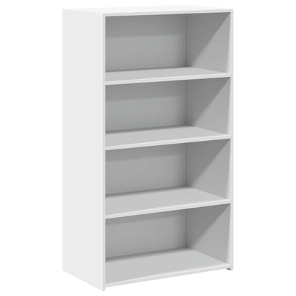 Hoge kast 70x41x124 cm bewerkt hout wit