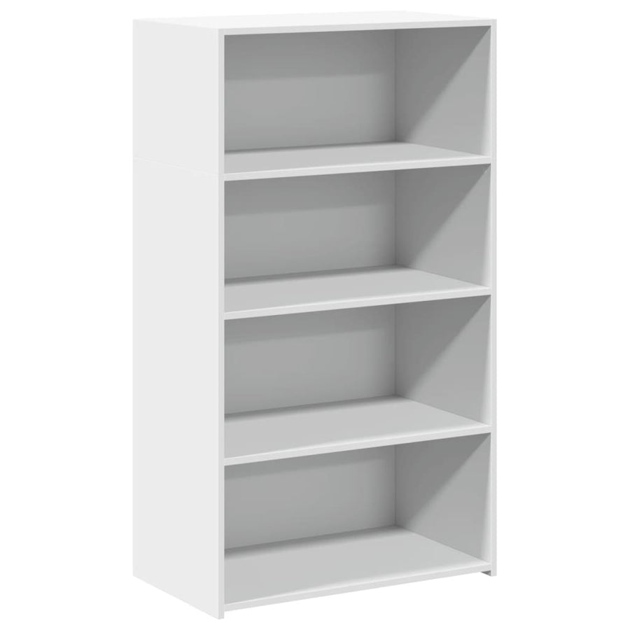 Hoge kast 70x41x124 cm bewerkt hout wit