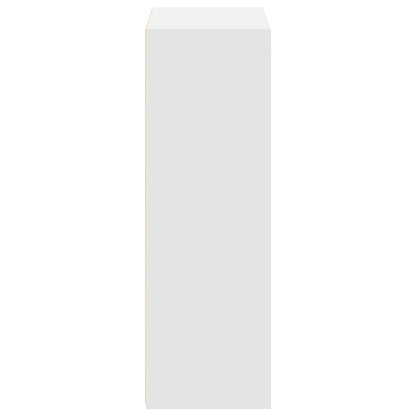 Hoge kast 70x41x124 cm bewerkt hout wit