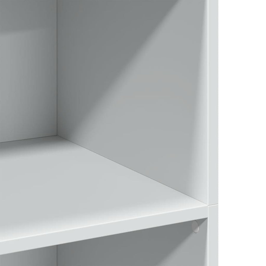 Hoge kast 70x41x124 cm bewerkt hout wit