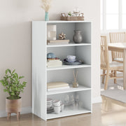 Hoge kast 70x41x124 cm bewerkt hout wit