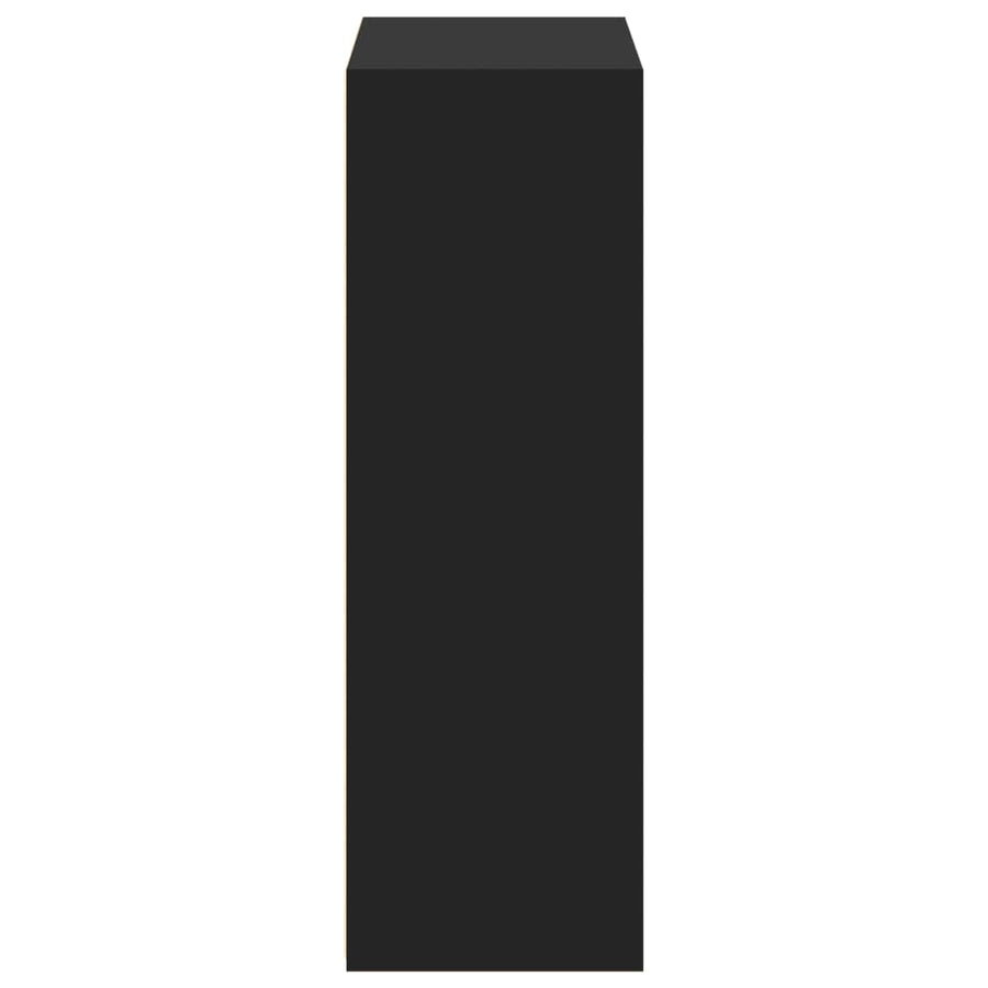 Hoge kast 70x41x124 cm bewerkt hout zwart