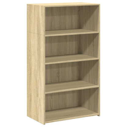 Hoge kast 70x41x124 cm bewerkt hout sonoma eikenkleurig