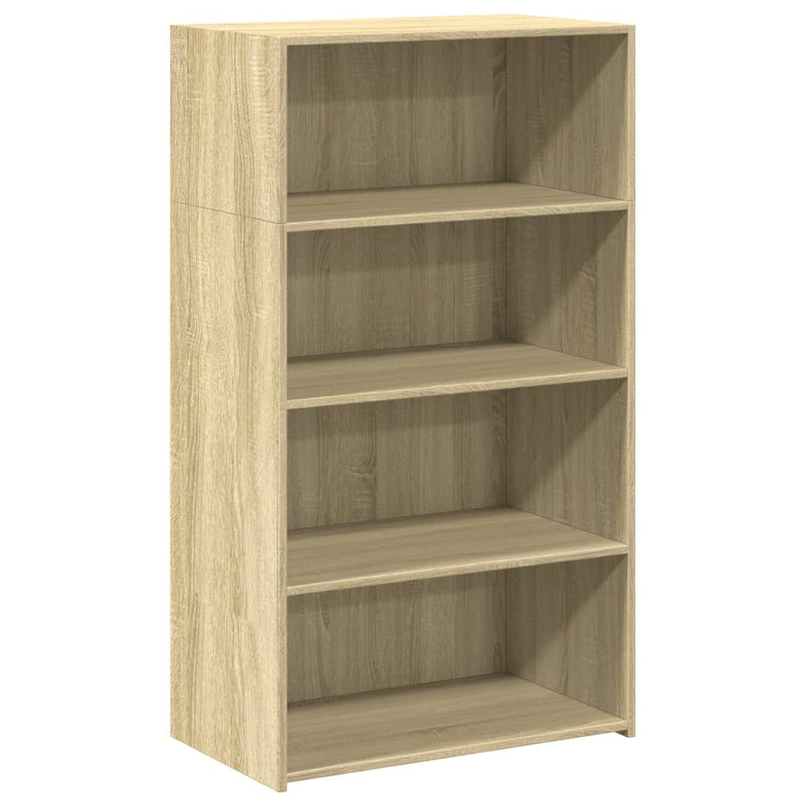 Hoge kast 70x41x124 cm bewerkt hout sonoma eikenkleurig
