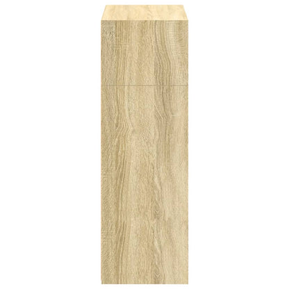 Hoge kast 70x41x124 cm bewerkt hout sonoma eikenkleurig