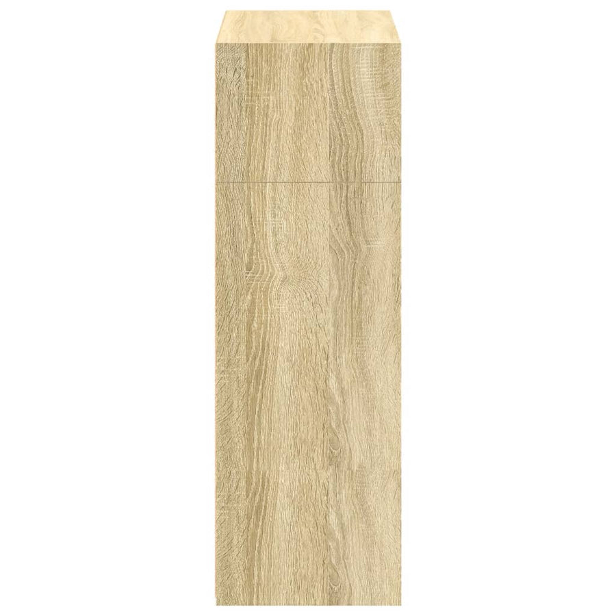 Hoge kast 70x41x124 cm bewerkt hout sonoma eikenkleurig