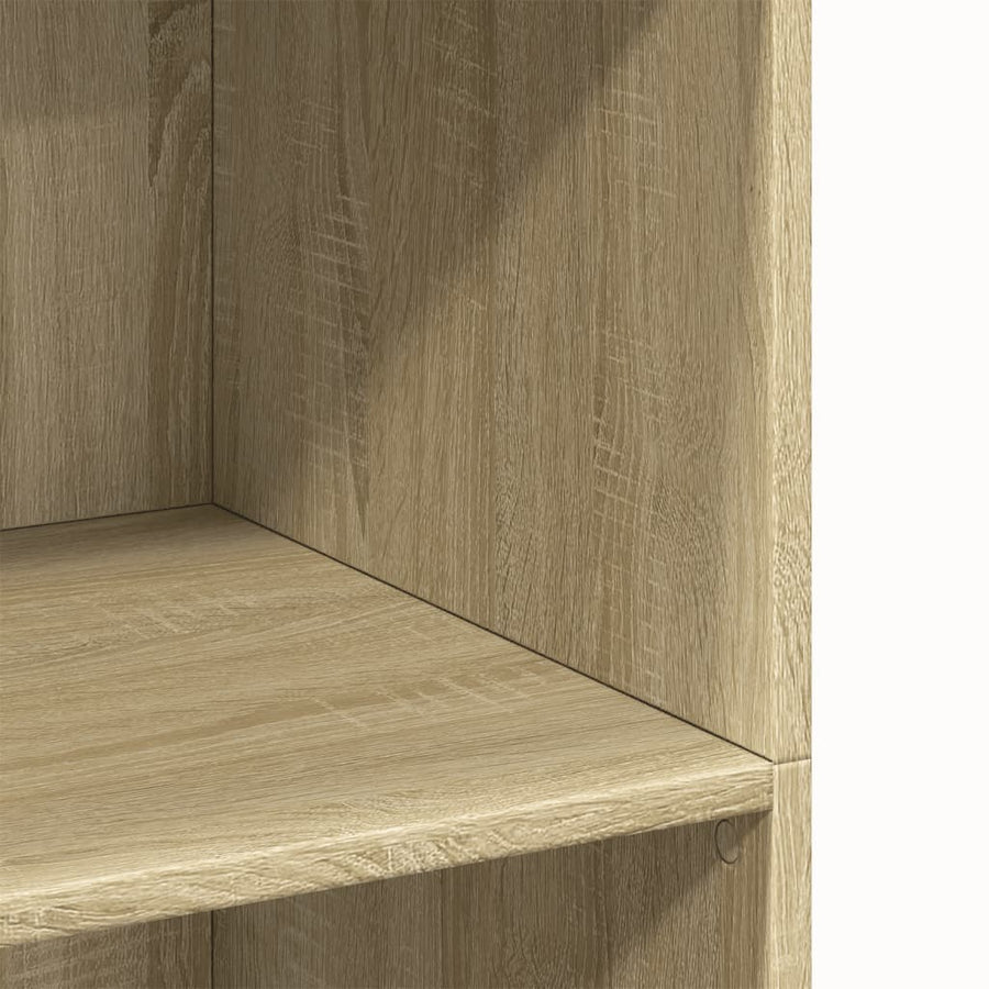 Hoge kast 70x41x124 cm bewerkt hout sonoma eikenkleurig