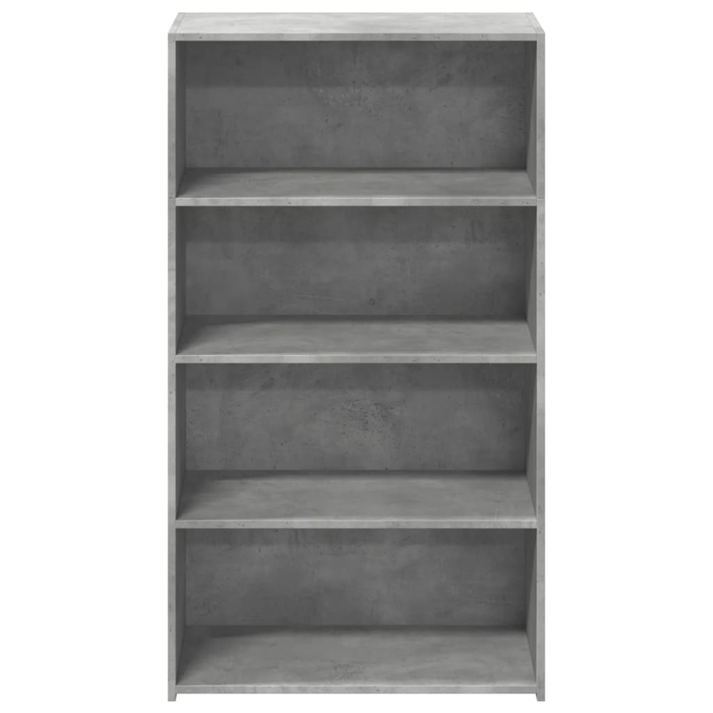 Hoge kast 70x41x124 cm bewerkt hout betongrijs