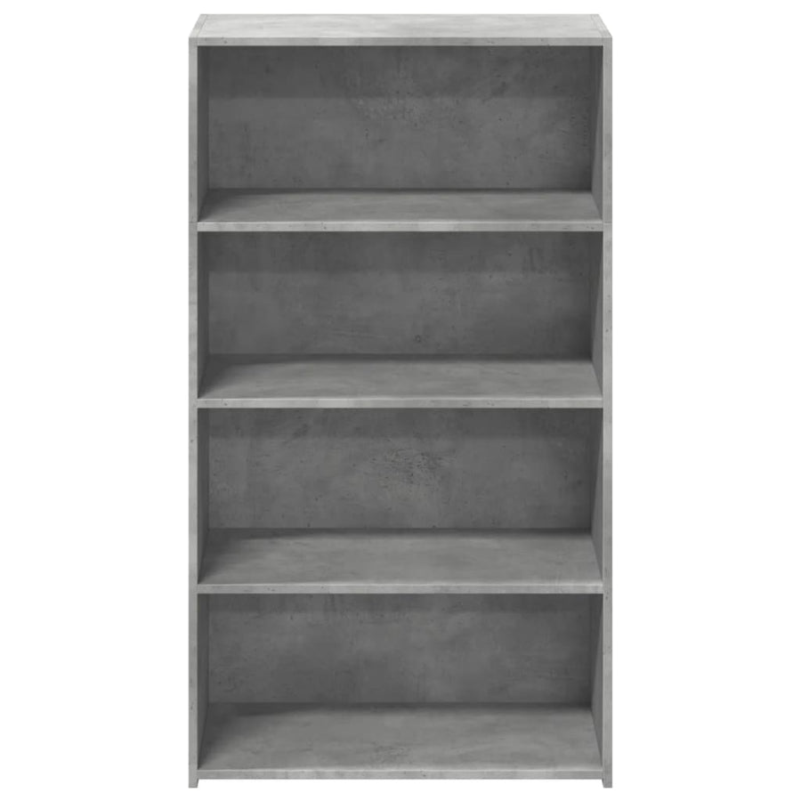 Hoge kast 70x41x124 cm bewerkt hout betongrijs