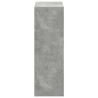 Hoge kast 70x41x124 cm bewerkt hout betongrijs