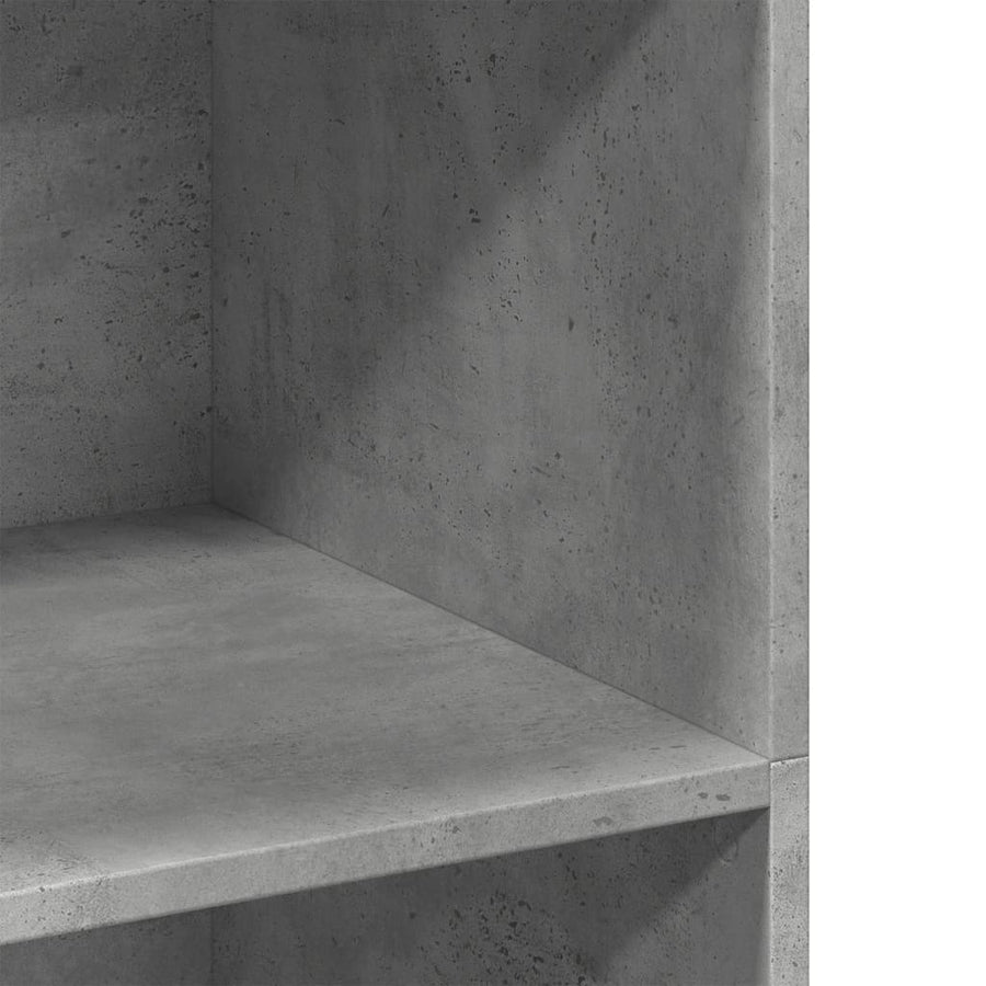Hoge kast 70x41x124 cm bewerkt hout betongrijs