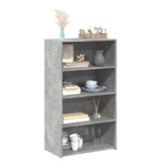 Hoge kast 70x41x124 cm betongrijs bewerkt hout