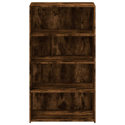 Hoge kast 70x41x124 cm bewerkt hout gerookt eikenkleurig