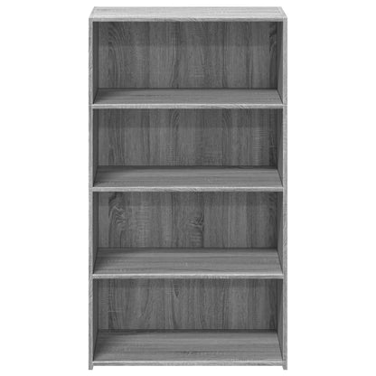 Hoge kast 70x41x124 cm bewerkt hout grijs sonoma eikenkleurig