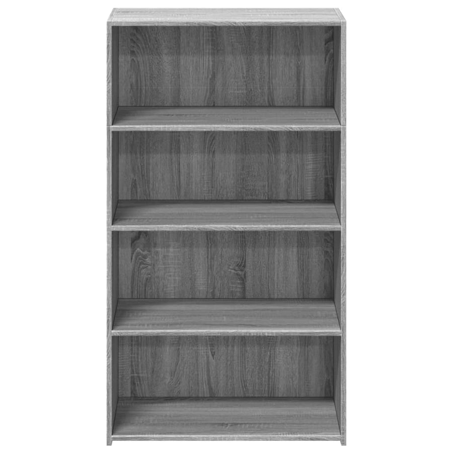 Hoge kast 70x41x124 cm bewerkt hout grijs sonoma eikenkleurig