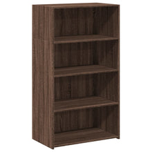 Hoge kast 70x41x124 cm bewerkt hout bruin eikenkleur