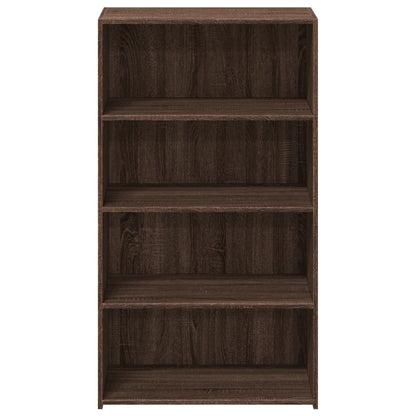 Hoge kast 70x41x124 cm bewerkt hout bruin eikenkleur