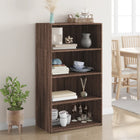 Tall cabinet 70x41x124 cm treated wood brown oak color