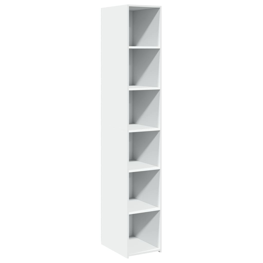 Hoge Kast 30X41X185 Cm Bewerkt Hout Wit
