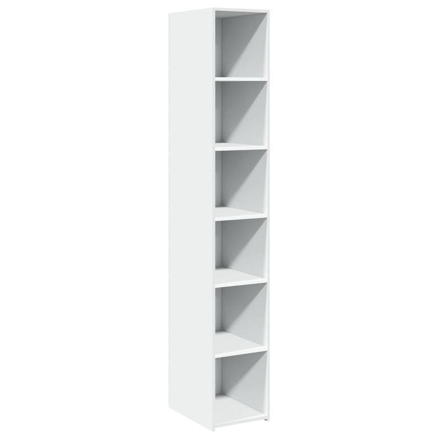 Hoge Kast 30X41X185 Cm Bewerkt Hout Wit