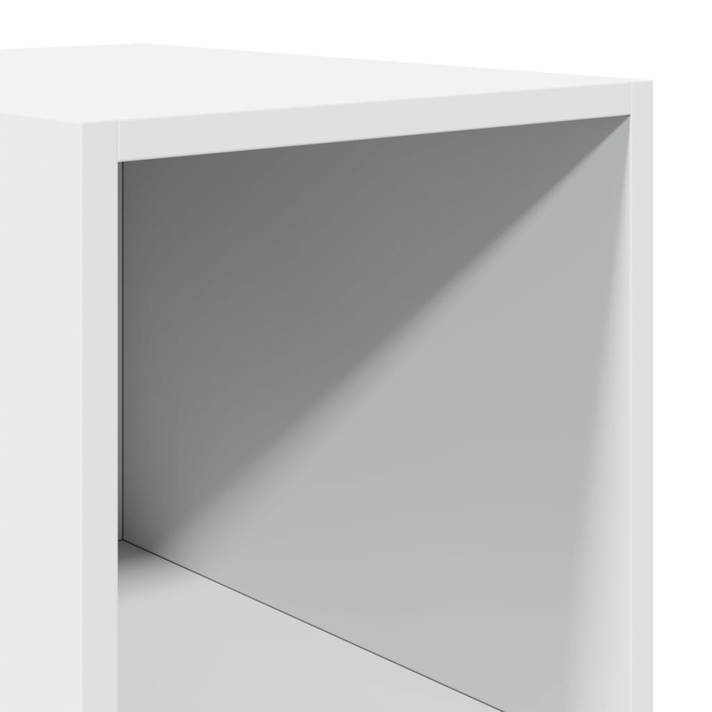 Hoge Kast 30X41X185 Cm Bewerkt Hout Wit