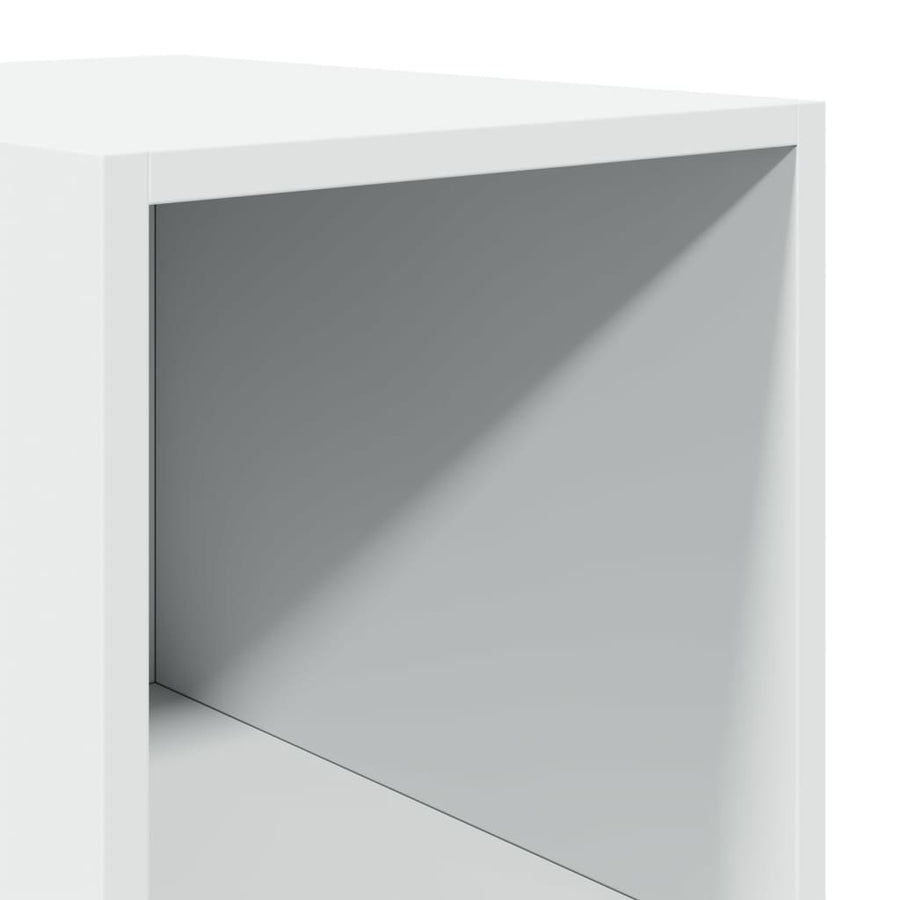 Hoge Kast 30X41X185 Cm Bewerkt Hout Wit