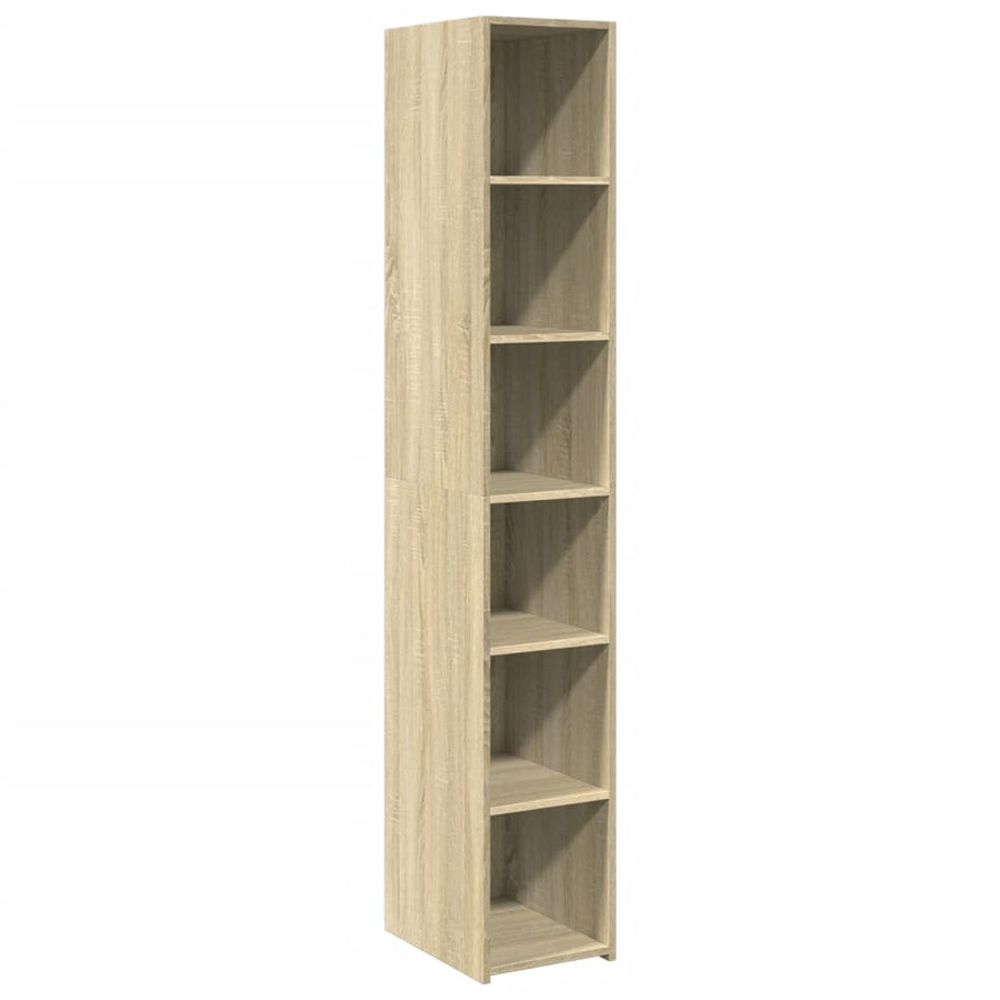 Hoge Kast 30X41X185 Cm Bewerkt Hout Kleurig Sonoma eiken