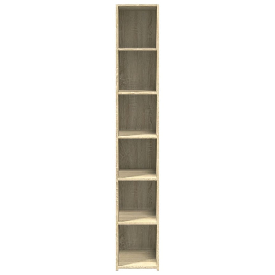 Hoge Kast 30X41X185 Cm Bewerkt Hout Kleurig Sonoma eiken