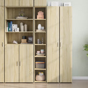 Hoge kast 30x41x185 cm bewerkt hout sonoma eiken