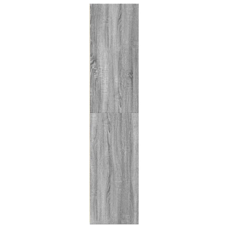 Hoge kast 30x41x185 cm bewerkt hout grijs sonoma eikenkleurig