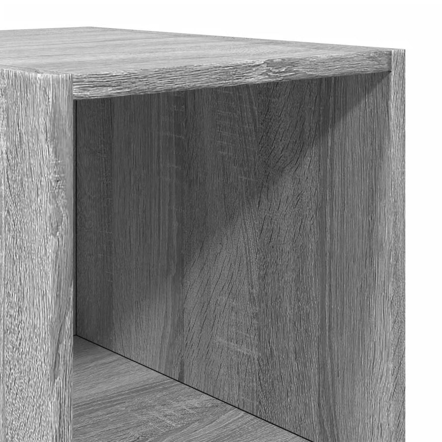 Hoge kast 30x41x185 cm bewerkt hout grijs sonoma eikenkleurig